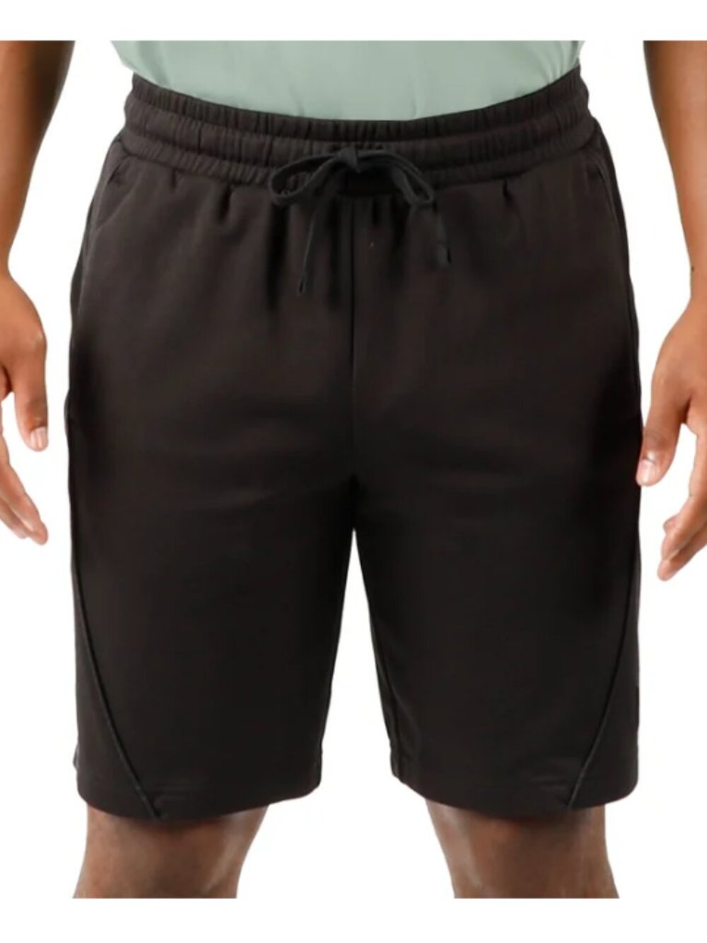 PUMA Men's Short Regular Fit Elastic Waistband 2-Side Pockets Black Size XL